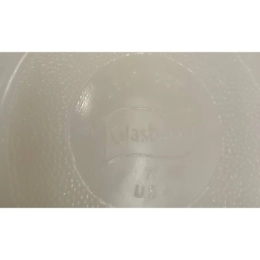 Vintage Glasbake 2 quart casserole / baking dish floral Brown pattern JS 810-77
